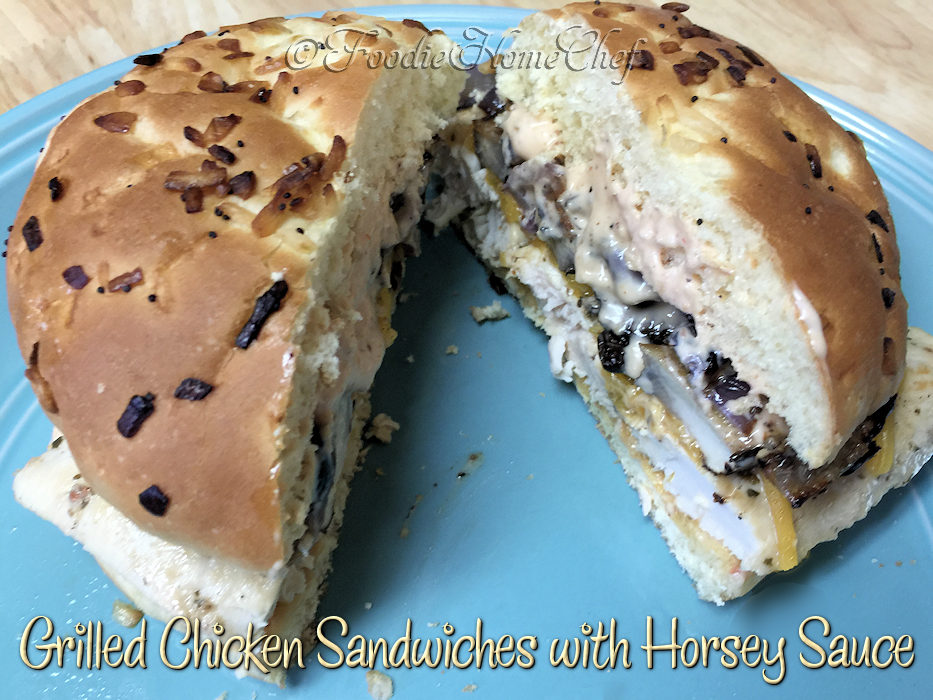Grilled Chicken Sandwiches with Horsey Sauce