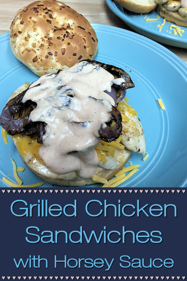 Grilled Chicken Sandwiches with Horsey Sauce - Seriously delicious & one of my favorite sandwiches. If you love burgers, you're gonna love this Grilled Chicken Sandwich even more! I can't tell you how many times friends have asked me for this recipe! --------- #ChickenSandwich #HorseySauce #Food #Cooking #Recipes #Recipe #Sandwiches #SandwichRecipes #Chicken #ChickenRecipes #SauceRecipes #SandwichSauce #FoodieHomeChef