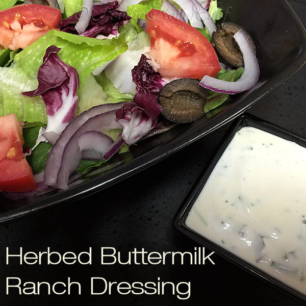 Herbed Buttermilk Ranch Dressing - Move over commercially prepared ranch dressings, there's a new, easy to make dressing in town & it's comin' for your salad! Everyone I've served this to says it's the best ranch dressing they've ever had! --------- #RanchDressing #ButtermilkRanchDressing #Food #Cooking #Recipes #Recipe #Salad #SaladDressing #SaladDressingRecipes #RanchSaladDressing #HomemadeSaladDressing #HealthyRecipes #FoodieHomeChef
