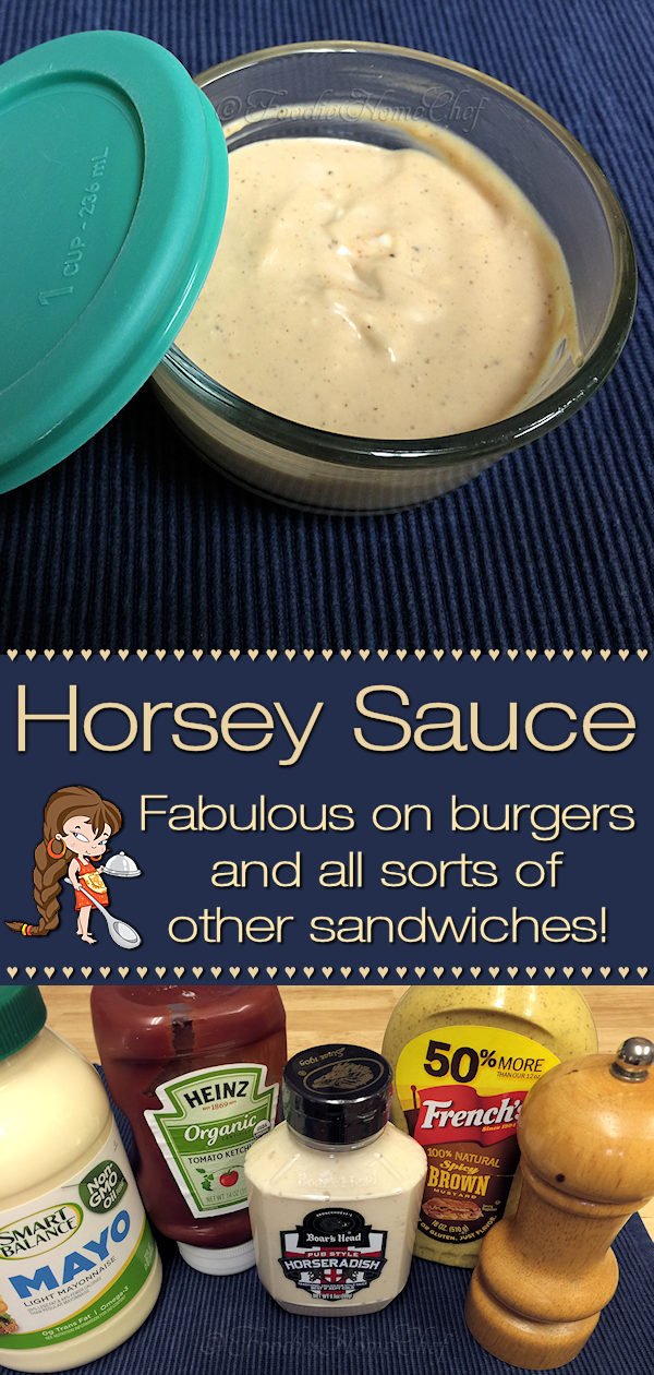 You're gonna love my Signature, original, super easy to make, Horsey Sauce! Fabulous on burgers, but don't stop there... you can use this on other sandwiches, as a condiment alongside grilled steak, as a dipping sauce for vegetable platters & so much more. --------- #HorseySauce #Condiments #CondimentRecipes #Burgers #BurgerSauce #SteakSauce #Sauce #SauceRecipes #DippingSauce #FoodieHomeChef
