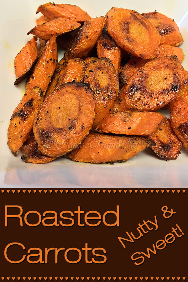 Roasted Carrots - Once you start roasting your carrots, or any vegetable for that matter, you'll swear you've gone to vegetable heaven! Roasting carrots brings out their amazing sweet & nutty flavor. I guarantee this will become your preferred way to cook & eat them from now on! --------- #RoastedCarrots #CarrotRecipes #RoastedVegetables  #SideDishRecipes #VegetarianRecipes #VeganRecipes #HealthyRecipes #Food #Cooking #Recipes #Recipe #SheetPanRecipes #FoodieHomeChef
