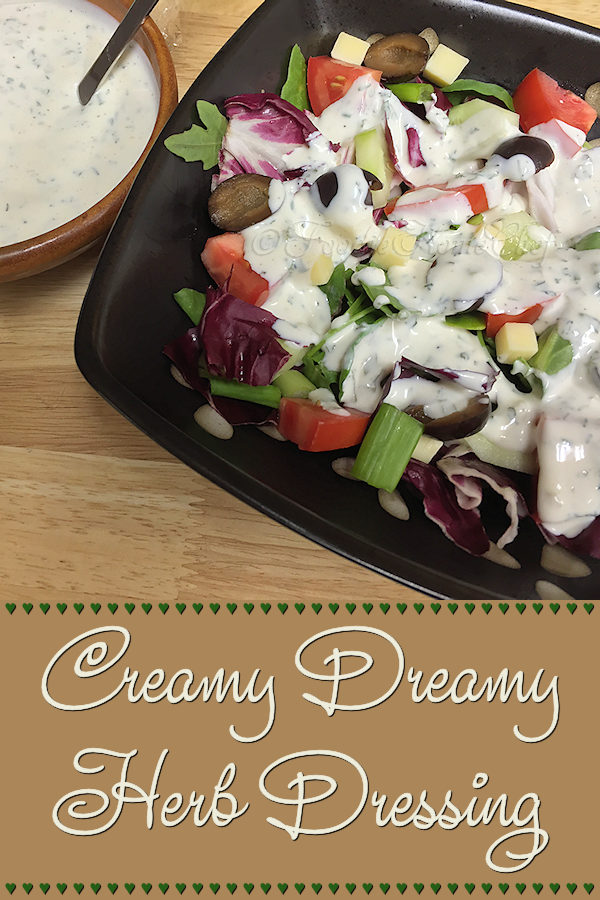 Making your own salad dressings, gives you full control over the ingredients. Not only that, but they taste so much better & are easier on your wallet! This Creamy Dreamy Herb Dressing is fairly low in calories compared to other creamy salad dressings. You'll definitely want to add this to your salad dressing recipe collection! ---------  #HerbSaladDressing #SaladDressing #SaladDressingRecipes #Salad  #LowCalorieSaladDressing #HomemadeSaladDressing #Food #Cooking #Recipes #Recipe #FoodieHomeChef
