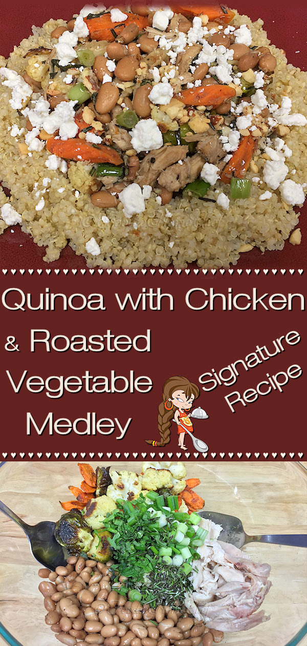 This healthy quinoa dish is loaded with superfoods & has a fabulous, complex flavor that you're going to love! It's one of my Signature Recipes & one of 3 that I can honestly say is one of my all time favorite meals. --------- #Quinoa #QuinoaRecipes #RoastedVegetables #HealthyRecipes #Superfood
#Food #Cooking #Recipes #Recipe #FoodieHomeChef
