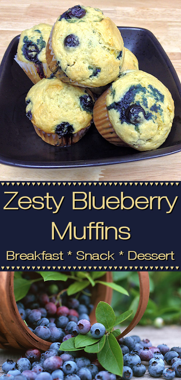 What makes these blueberry muffins zesty & pop with flavor... is the addition of lemon zest. Serve these delicious, healthy gems for breakfast, a snack or dessert. You might want to make a double batch & freeze them, as they seem to disappear quickly! --------- #BlueberryMuffins #Muffins #MuffinRecipes #Breakfast #BreakfastRecipes #Snacks #SnackRecipes #Desserts #DessertRecipes #ComfortFood #HealthyRecipes #Food #Cooking #Recipes #Recipe #FoodieHomeChef
