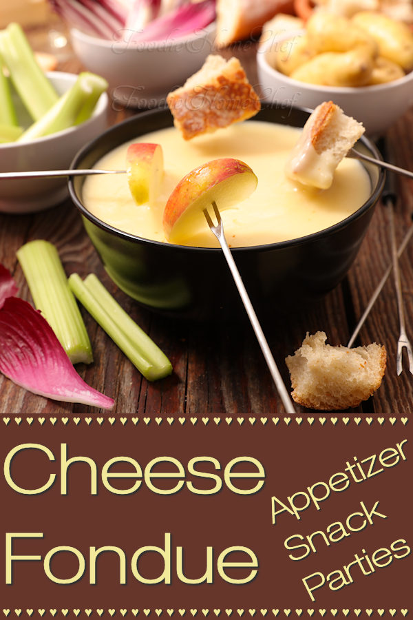 Beer based cheese fondue makes a fabulous appetizer, snack or light meal. Easy to make, fun to eat, with minimal cleanup. You'll love it & will be making it over & over again! In 1980 the Melting Pot Restaurant graciously shared their Gourmet Cheese Fondue recipe with me, which is what this recipe is based on, and now I'm sharing it with you! #Fondue #CheeseFondue #GourmetCheeseFondue #MeltingPot #Appetizer #Appetizers #Snack #Snacks #PartyFood #Food #Cooking #Recipes #Recipe #FoodieHomeChef
