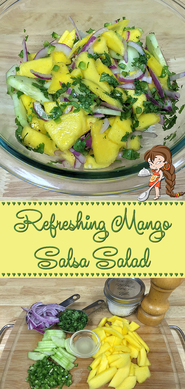 Everyone loves my healthy, easy to prepare Mango Salsa Salad & always asks me to bring it to BBQ's & gatherings. It makes a great side dish with Mexican food & Seafood or Grilled dishes. To feed a crowd... double, triple or quadruple the recipe & you're all set! --------- #MangoSalsa #Salsa #MexicanFood #MexicanRecipes #Salad #SaladRecipes #MangoRecipes #GameDayRecipes #SideDishes #VeganRecipes #VegetarianRecipes #Keto #KetoRecipes #Food #Cooking #Recipes #Recipe #FoodieHomeChef
