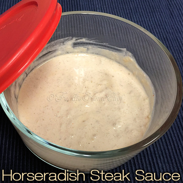 The ingredients for this Horseradish Steak Sauce recipe was gifted to my by a professional chef & it's fantastic! Besides steak or prime rib, you can serve this with many other items such as seafood, vegetables or anything else your imagination can come up with. ---------  #HorseradishSteakSauce #HorseradishSauce #SteakSauce #Condiments #CondimentRecipes #Steak #Meat #Sauce #SauceRecipes #Food #Cooking #Recipes #Recipe #FoodieHomeChef
