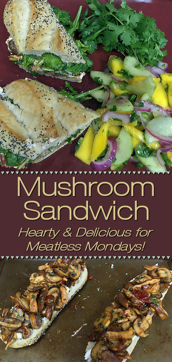 Looking for a hearty lunch or dinner for Meatless Mondays or any day of the week? This Mexican inspired sandwich really fits the bill & everyone I've served it to raves about it! | Foodie Home Chef @FoodieHomeChef --------- 
#SandwichRecipe #Sandwiches #MexicanFood #MexicanRecipes #VegetarianRecipes #VeganRecipes #MushroomRecipes #HealthyRecipes #MeatlessMondays #FoodieHomeChef
