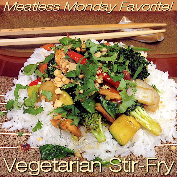 Vegetarian StirFry by Foodie Home Chef is a tasty, healthy recipe, full of superfoods, that can be prepared in advance for busy workdays & cooks up in no time! A favorite for Meatless Mondays and the best part is it's totally customizable. | Foodie Home Chef @foodiehomechef 
#VegetarianStirfry #StirFry #StirFryRecipes #VegetableStirFry #AsianFood #AsianRecipes #AsianStirFry #VegetarianRecipes #VeganRecipes #Vegetables #VegetableRecipes #HealthyRecipes #MeatlessMondays #foodiehomechef