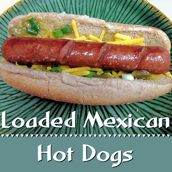 Kick up your hot dogs with this tasty, spicy Mexican version by Foodie Home Chef! Excellent served with a healthy, Mexican style side salad comprised of a handful of organic baby power greens topped with either some of my Salsamole Two Ways or my Corn & Black Bean Salad (both recipes at site). 
#HotDogs #HotDogRecipes #SandwichRecipes #Sandwiches #MexicanFood #MexicanRecipes #GameDayRecipes #PartyRecipes #CincoDeMayo #Lunch #Dinner #foodiehomechef