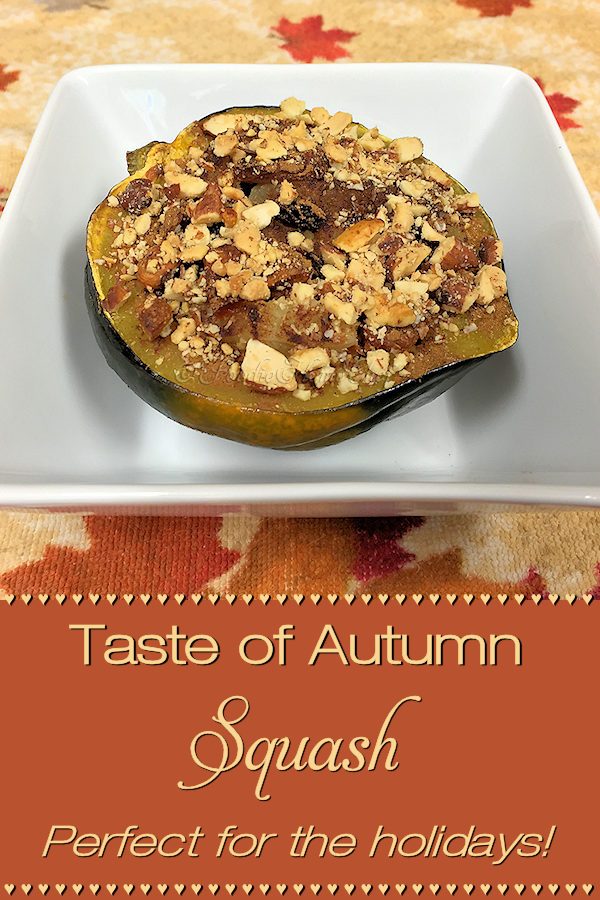 Taste of Autumn Squash by Foodie Home Chef is a healthy superfood and a frequently requested side dish during the Fall, Thanksgiving & Christmas holidays. All your guests will give it rave reviews! Don't stop there though... this squash is fabulous for lunch or a light dinner all year long. #AcornSquash  #RoastedAcornSquash #SideDish #SideDishRecipes  #VegetarianRecipes  #VeganRecipes #HealthyRecipes #HolidayRecipes #ThanksgivingRecipes #ChristmasRecipes #Lunch #Dinner #foodiehomechef