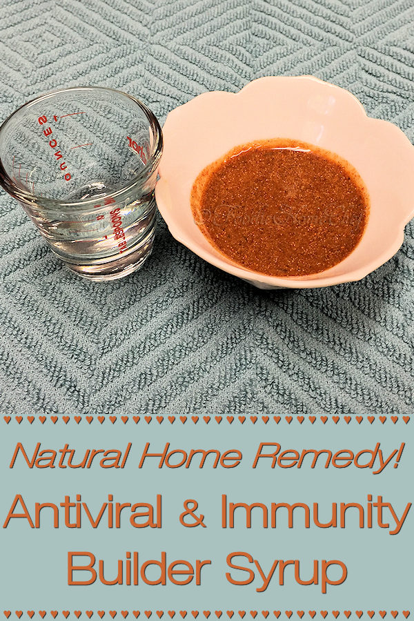 Build up your immune system with this Natural Antiviral & Immunity Builder Syrup by Foodie Home Chef. Taking this home remedy will help protect you during the cold & flu season. The best part is that it has no side effects that can sometimes happen while taking over the counter or prescription medications.
#NaturalImmunityBuilder #NaturalAntiviral #ColdRemedies #FluRemedies #HomeRemedies #NaturalRemedies #Farmacy #FoodieFarmacy #foodiehomechef @foodiehomechef