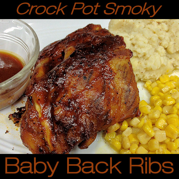 Crock Pot Smoky Baby Back Ribs by Foodie Home Chef is a really easy, comfort food recipe you'll make over & over again all year long. With the meat falling off the bone & it's delicious, smoky flavor... served with mashed potatoes, fries or potato salad & a vegetable, side salad or coleslaw you'll have a magnificent dinner.
#CrockPotBabyBackRibs #CrockPotRibs #BabyBackRibs #BabyBackRibsRecipes #RibRecipes #CrockPotRecipes #MeatRecipes #ComfortFood #DinnerRecipes #foodiehomechef @foodiehomechef