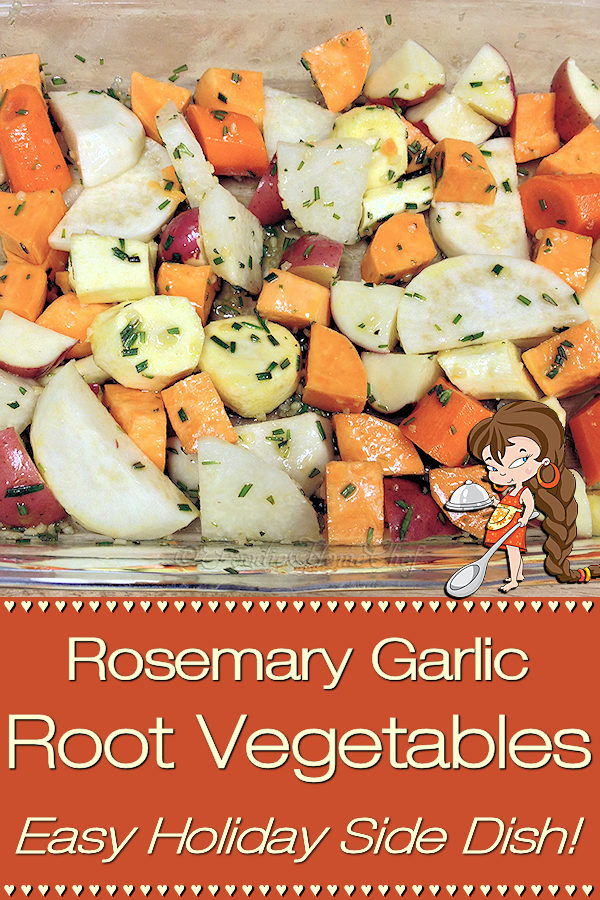 Rosemary Garlic Root Vegetables by Foodie Home Chef is the perfect Fall, Thanksgiving or Christmas side dish. This colorful, hearty & healthy comfort food also makes a great meal for Meatless Mondays! Roasted Vegetables | Roasted Root Vegetables | Side Dish Recipes | Vegetarian Recipes | Vegan Recipes | Healthy Recipes | Comfort Food | Healthy Side Dish | Holiday Side Dish | Holiday Recipes | Thanksgiving Recipes | Christmas Recipes | Meatless Mondays | #foodiehomechef @foodiehomechef