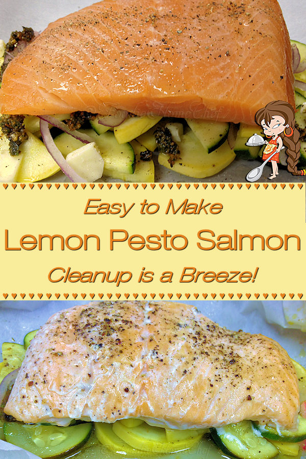 You're going to love this Lemon Pesto Salmon dinner by Foodie Home Chef. It's easy to make, can be prepped in advance & cleanup is almost non existent... oh & let's not forget it's delectably delicious! It's a family favorite recipe & once you try it, it will be one of your go to recipes especially on busy days. Lemon Pesto Salmon | Salmon Recipes | Seafood Recipes | Fish Recipes | Packet Recipes | Sheet Pan Salmon | Sheet Pan Recipes | Dinner Recipes | #foodiehomechef @foodiehomechef

