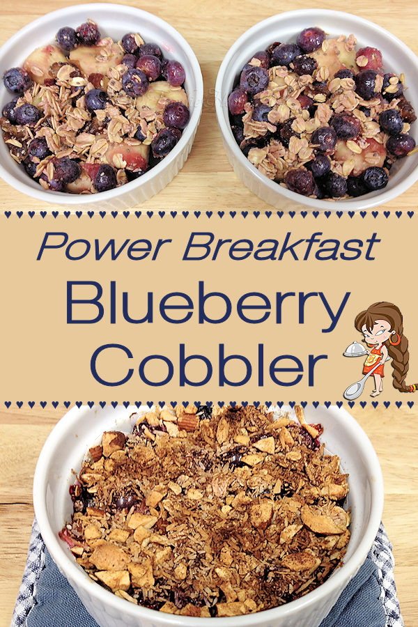 You & your family are going to adore these naturally sweet, warm, comforting individual Power Breakfast Blueberry Cobblers by Foodie Home Chef. They're so delicious, are packed full of superfoods, are easy to make & will get everyone's day off to a great start! Power Breakfast | Blueberry Cobbler | Breakfast  Cobbler | Blueberry Recipes | Cobbler Recipes | Breakfast Recipes | Easy Breakfast Recipes | Comfort Food | Vegan Recipes | Vegetarian Recipes | #foodiehomechef @foodiehomechef
